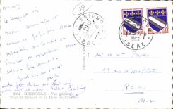 CPM Grenoble Vue generale Fort St Eynard et la Dent de Crolles