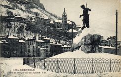 CPA Grenoble Effet de Neige sur les Quais