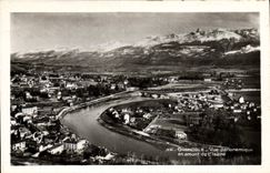 CPA Grenoble Vue panoramique en amont de l'Isere