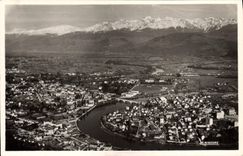 CPA Grenoble Le Massif de Belledonne et Plaine de Gresivaudon