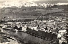 CPA Grenoble (Isere) Vue generale et la Chaine de Belledonne