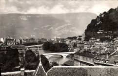 CPA Grenoble Vue Generale et le Vercors (Plateau de Saint Nizier)