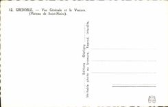 CPA Grenoble Vue Generale et le Vercors (Plateau de Saint Nizier)