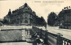 CPA Grenoble Place de la Bastille et Cours Jean Jaures