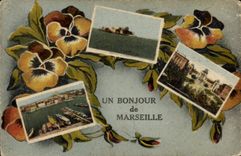 CPA Marseille Un bonjour de Marseille