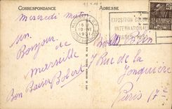 CPA Marseille Le Phare de la Desirade Depart d'un courrier de Chine