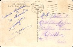 CPA Marseille Quai des Belges et la Canebiere