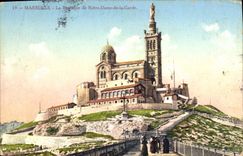 CPA Marseille La Basilique de Notre Dame de la Garde