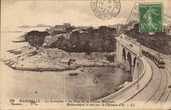 CPA Marseille La Corniche Le Pont de la Fausse Monnaie