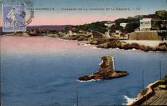 CPA Marseille Panorama de la Corniche et la Reserve