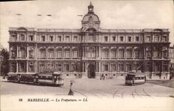 CPA Marseille La Prefecture Tramway