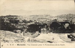 CPA Marseille Vue Generale prise de Notre Dame de la Garde