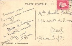 CPA Marseille Le Palais Longchamp