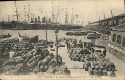 CPA Marseille Le Quai d'embarquement des M M Bateaux