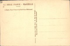 CPA Marseille La Douce France L'Eglise Saint Vincent de Paul (Les Reformes)