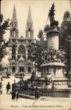 CPA Marseille Eglise des Reformes et monument des Mobiles