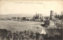 CPA Marseille Le Fort St Jean et Cathedrale