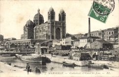 CPA Marseille Cathedrale et Canal St Jean