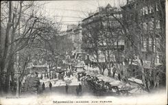 CPA Marseille Marche aux fleurs