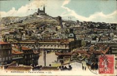 CPA Marseille Vue a vol d'oiseau