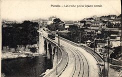 CPA Marseille La Corniche pont de la fausse monnaie