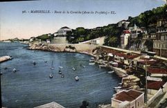 CPA Marseille Route de la Corniche (Anse du Prophete)