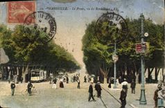 CPA Marseille Le Prado vu du Rond Point