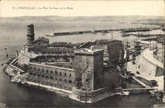 CPA Marseille Le Fort St Jean et la Rade