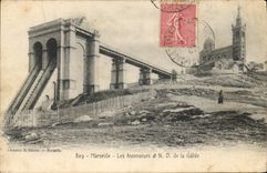 CPA Marseille Les Ascenseurs et N D de la Garde