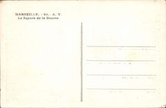 CPA Marseille Le Square de la Bourse