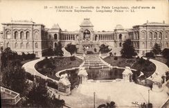 CPA Marseille Ensemble du Palais Longchamp chef d'oeuvre de l'Architecte Esperandieu