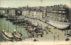 CPA Marseille Le Quai du Port