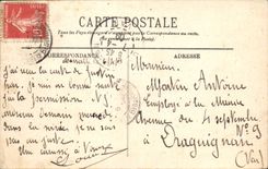 CPA Marseille Square de la Bourse et le Monument de Pierre Puget