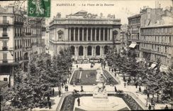 CPA Marseille La Place de la Bourse