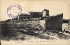 CPA Marseille Ile du Chateau d'If Vue d'Ensemble