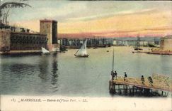 CPA Marseille Entree du Vieux Port