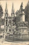 CPA Marseille Monument des Mobiles des Bouches du Rhone et l'Eglise des Reformes