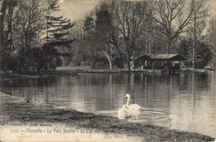 CPA Marseille Le Parc Borely Le Lac des cygnes
