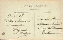 CPA Marseille Eglise des Reformes et Monument des Mobiles