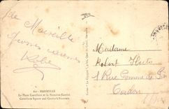 CPA Marseille La Place Castellane et la Fontaine Cantini