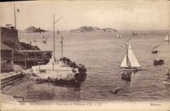 CPA Marseille Vue ver le Chateau d'If