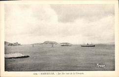 CPA Marseille Les Iles vues de la Corniche