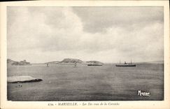 CPA Marseille Les Iles vues de la Corniche