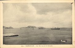 CPA Marseille Les Iles vues de la Corniche