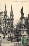 CPA Marseille Eglise des Reformes et Monument des Mobiles