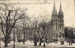 CPA Marseille Cours du Chapitre et l'Eglise des Reformes