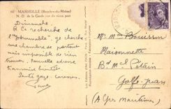 CPA Marseille N. D. de la Garde vue du vieux port