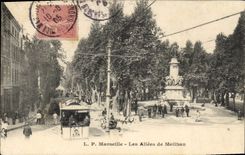 CPA Marseille Les Allees de Meilhan Tramway