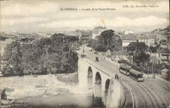 CPA Marseille Le pont de la Fausse Monnaie