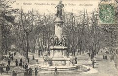 CPA Marseille Perspective des Allees de Meilhan des Capucines